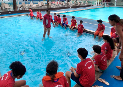 Heróis Mirins aprendem sobre prevenção na água 